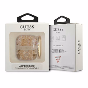 Guess GUA2HHFLD AirPods dėklas auksinis/auksinis Paisley Dirželių kolekcija