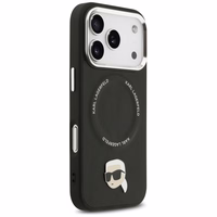 Karl Lagerfeld Karl Pin Magnetinis dėklas telefonui iPhone 17 Pro - Juodas