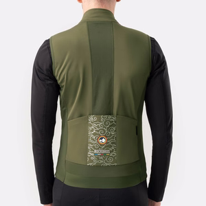 Rockbros TLMJ002 ROAD TO SKY insulated windproof vest S - green