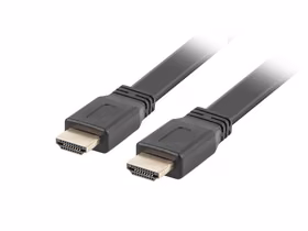 Lanberg CA-HDMI-21CU-0018-BK HDMI kabelis 1,8 m HDMI A tipo (standartinis) Juoda