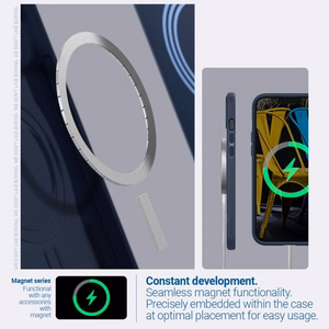 Caseology Parallax Mag dėklas su MagSafe iPhone 14 Plus - tamsiai mėlyna