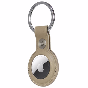 Audi Sintetinės odos AirTag dėklas - smėlio spalvos