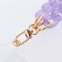 PANAMA Kaklo dirželis telefonui, su pakabuku / ilgio 40 cm (kilpoje 20 cm) / ant riešo - violetinis