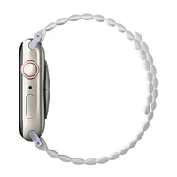 Uniq Revix dirželis Apple Watch 1/2/3/4/5/6/7/8/SE/SE2/Ultra 42/44/45/49mm - alyvinė-baltas