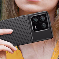 Thunder Case dėklas Xiaomi 13 Pro silikoninis apsauginis dėklas juodas