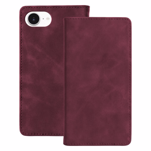 Smart Suede dėklas, skirtas iPhone 16e / 17e, bordo