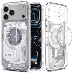 Spigen Ultra Hybrid MagSafe Zero One dėklas iPhone 18 Pro / 17 Pro, baltas