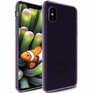 Zizo TPU dėklas, skirtas iPhone X, violetinis