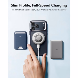 ESR Classic Hybrid MagSafe dėklas su stovu iPhone 18 Pro / 17 Pro, tamsiai mėlynas