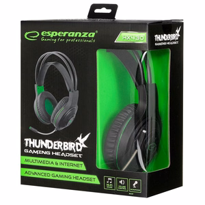 Esperanza EGH430 Headphones with microphone Headband Black, Green