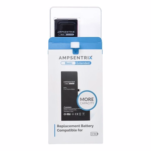 AmpSentrix Basic baterija, skirta iPhone 15 PRO (didelė talpa 3480 mAh)