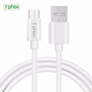 T-PHOX laidas Exceed USB-C, baltas, 1M