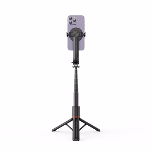 Tech-Protect L04S Bluetooth Selfie Stick with Tripod up to 95cm and 360 Head - Black