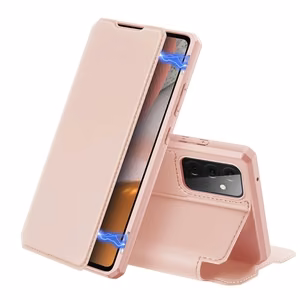 DUX DUCIS Skin X knygos tipo dėklas telefonui Samsung Galaxy A72 4G rožinis