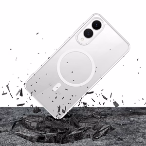 3mk Magnetinis dėklas Samsung Galaxy S25 Edge - skaidrus