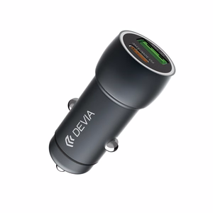 Devia car įkroviklis Extreme PD QC 3.0 30W + 18W 1x USB 1x USB-C deep pilkas