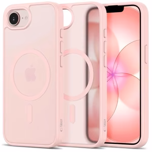 Tech-Protect BasicMag MagSafe dėklas iPhone 16e / 17e matinis švelniai rožinis