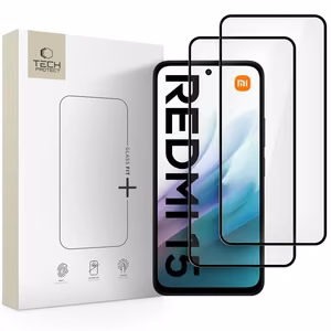 LCD apsauginis stikliukas Tech-Protect Glass Fit+ 2-Pack Xiaomi Redmi 15 4G/Redmi 15 5G juodas
