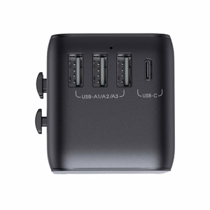 Universalus kelioninis įkroviklis Joyroom JR-TCW01 15W 3xUSB-A/USB-C juodas