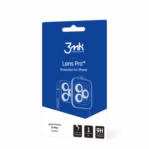 Kameros stiklas iPhone 14 Plus 9H 3mk Lens Protection Pro serijos lęšiui - pilkas