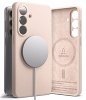 Ringke Silikoninis MagSafe Dėklas for Samsung Galaxy S26+ - rožinis