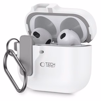 Tech-Protect plonas kablio dėklas AirPods 4 - baltas