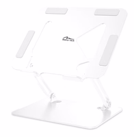 MEDIA-TECH Nešiojamojo kompiuterio stovas – Laptop Stand MT2661W (baltas)