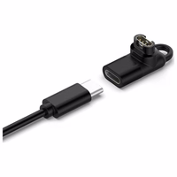 Adapteris USB-C Beline laikrodžių įkrovimui Garmin juodas