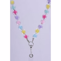 COLORFUL telefono dirželis, telefono pakabukas / virvelės ilgis 120 cm (60 cm kilpoje) / ant kaklo – įvairiaspalvis