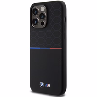 BMW M Silikoninis raštuotas Magnetinis dėklas telefonui iPhone 15 Pro Max - juodas