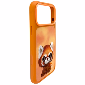 Nimmy Big Eyed Pet 2.0 Raccoon deklas iPhone 17 Pro - oranzinis