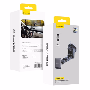 Blavec Automobilio laikiklis BH-02 magnetinis prie priekinio stiklo / prietaisų skydelio (BH02-MWSB) juodas
