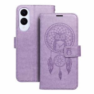 MEZZO Book dėklas telefonui SAMSUNG S25 Edge - svajonių gaudyklė violetinė
