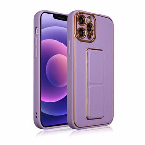 Naujas Kickstand dėklas telefonui iPhone 12 Pro su stovu violetinis