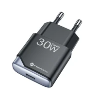 FORCELL F-ENERGY GaN III B130101-E itin plonas kelioninis įkroviklis 1 x Type C + USB A PD QC4.0 3A 30W juodas
