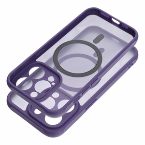 FULL MATTE MAG COVER dėklas telefonui, suderinamas su MagSafe, skirtas SAMSUNG S26 Edge, violetinis