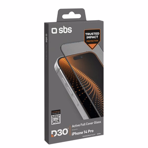 SBS grūdintas stiklas D3O su rėmeliu iPhone 14 Pro