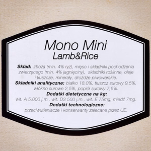 Bosch Mono Mini Lamb&Rice 0,9 kg