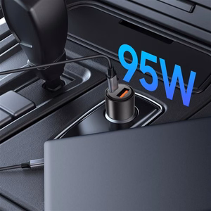 Tech-Protect CC03 95W automobilinis įkroviklis 2 lizdai USB-A / USB-C juodas