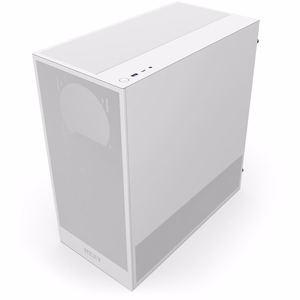 Kompiuterio korpusas NZXT H5 Flow baltas Mid Tower ATX skaidrus skydelis
