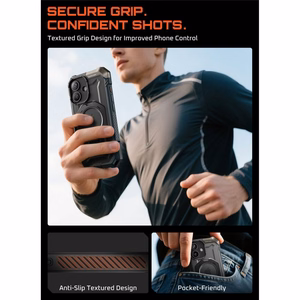 Supcase UB Grip Mag Magnetinis dėklas telefonui iPhone 17 - juodas