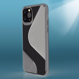 S-Case lankstus dangtelis TPU dėklas Huawei P40 Lite E juodas