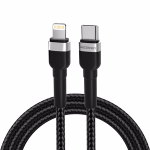 Wozinsky WNBCL1 кабель Lightning USB-C PD 30W 1м - чёрный