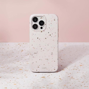 Uniq Coehl Terrazzo dėklas telefonui iPhone 14 Pro - smėlio