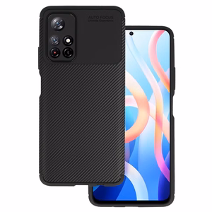 Vennus Carbon Elite dėklas telefonui Xiaomi Redmi Note 11 5G/Note 11S 5G/Poco M4 Pro 5G juodas