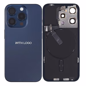 Galinis dangtelis suderinamas su iPhone 15 Pro Max / Mėlynas titaninis / (visos dalys įtrauktos) / OEM