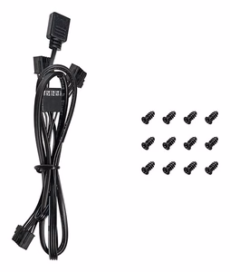 DeepCool FL12R 3-in-1 kompiuterio korpuso ventiliatorius 12 cm juodas 3 vnt.