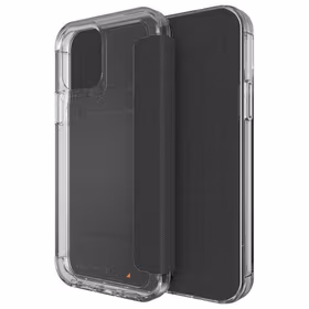 Dėklas Gear4 D3O Wembley Flip Wallet iPhone 12 / 12 Pro skaidrus