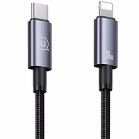 USAMS Laidas USB-C na Lightning 30W 1,2m Fast Charging plieno SJ662USB01 (US-SJ662)