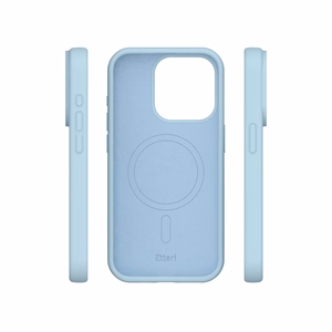"Etteri" silikoninis "Mag" dėklas iPhone 14 6,1" šviesiai mėlynas